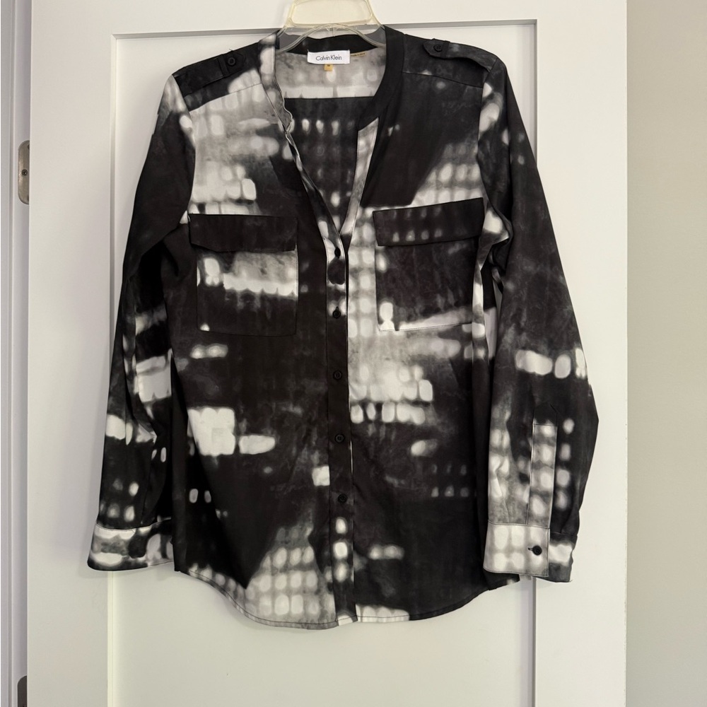 Calvin Klein Black and White Men's Jacket